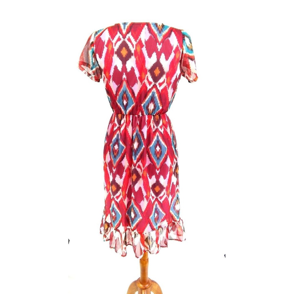 Fit & Flare Dress Red  Sz S - Picture 5 of 8